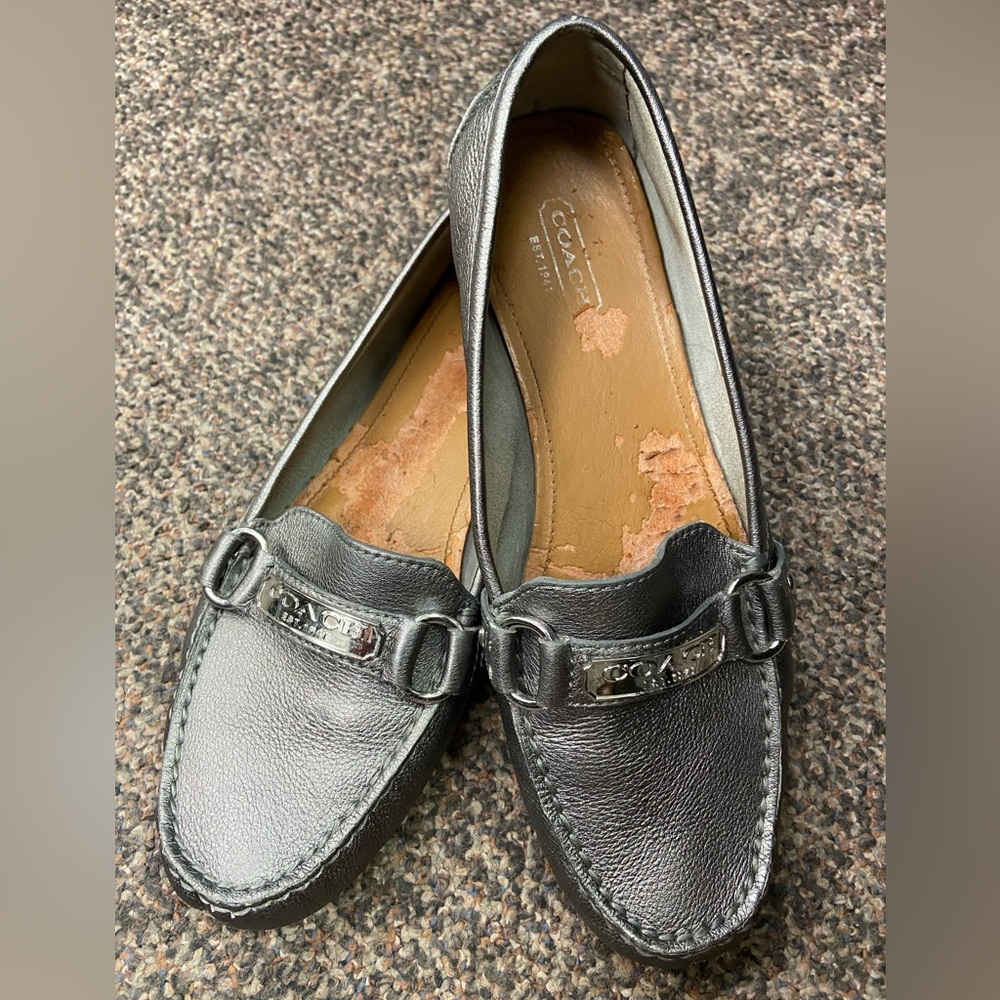 Silver Coach Driving Shoes